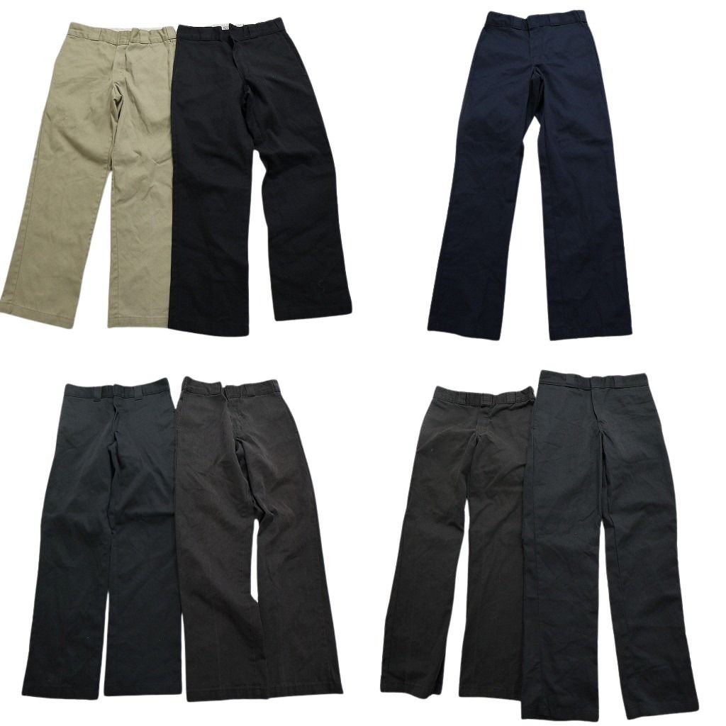 古着卸 ディッキーズ Dickies 874 ワーク パンツ 7枚セット メンズ 30 |31 チノパン ブラック ネイビー 古着 NB1584