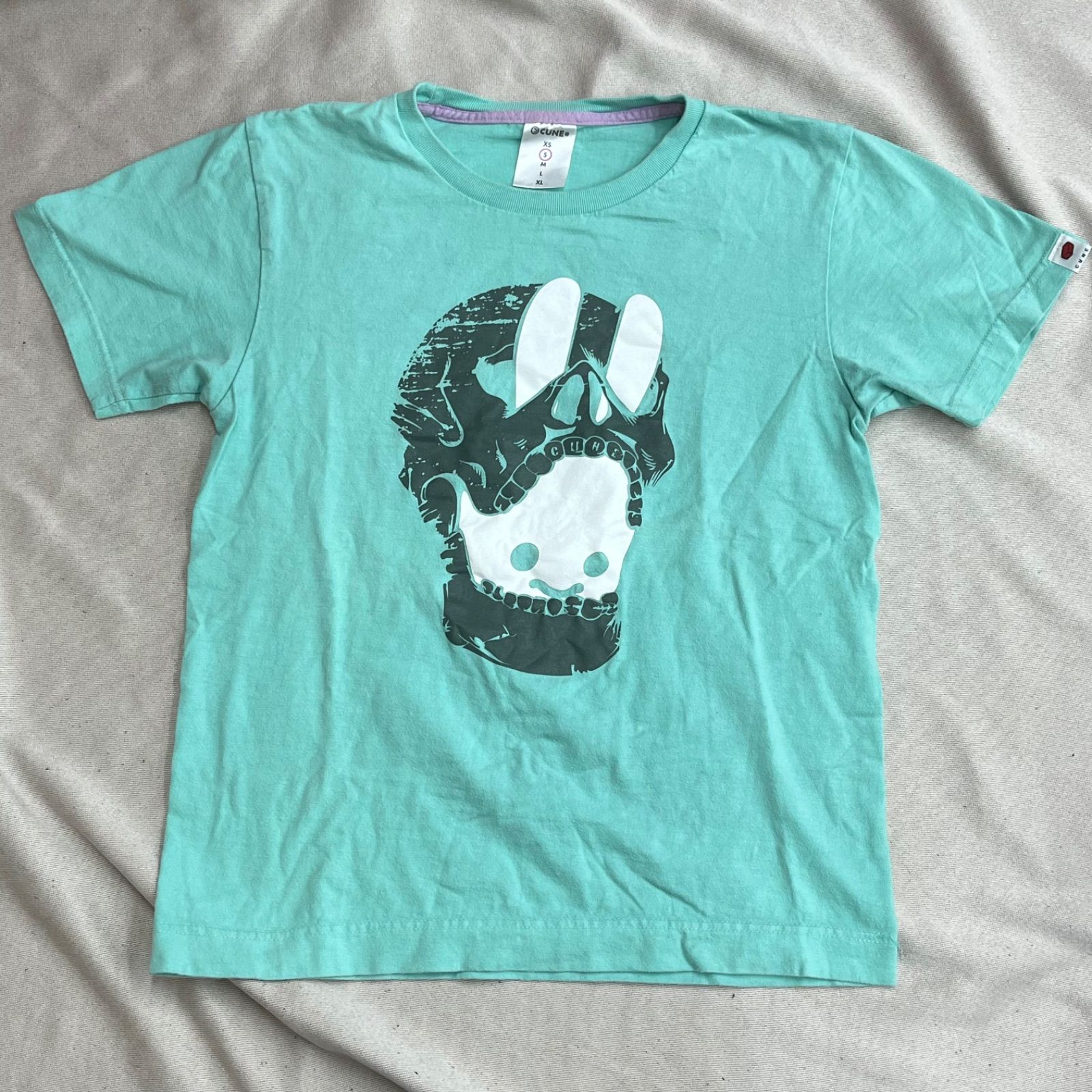 cu ne XL キュ ーン ドクロ 武士 ロンT 新品 うさぎ ロングTシャツ 新品 cune キューン ロンT ロングTシャツ 黒XL 天狗 うさぎ | Pay ID