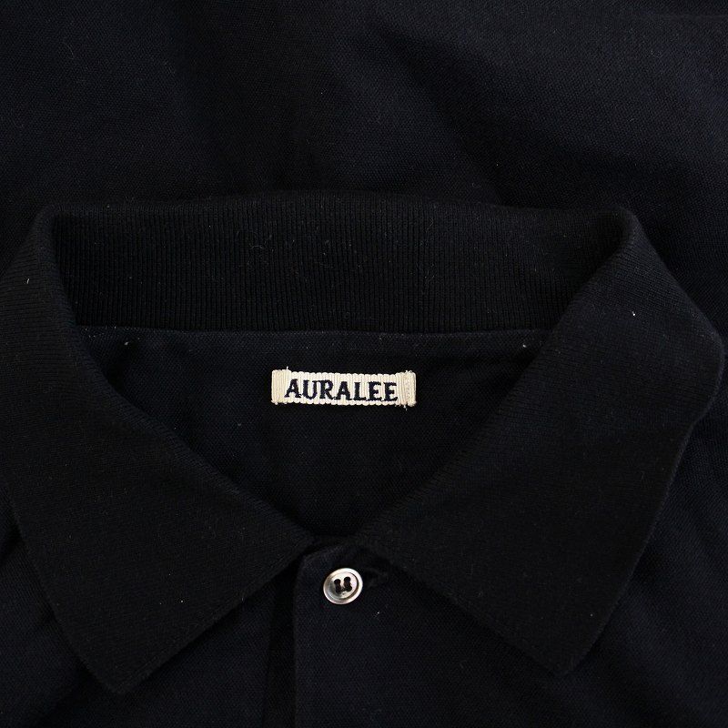 オーラリー AURALEE PIQUE DOUBLE CLOTH POLO ポロシャツ 半袖 4 オーラリー AURALEE PIQUE DOUBLE CLOTH POLO ポロシャツ 半袖 4