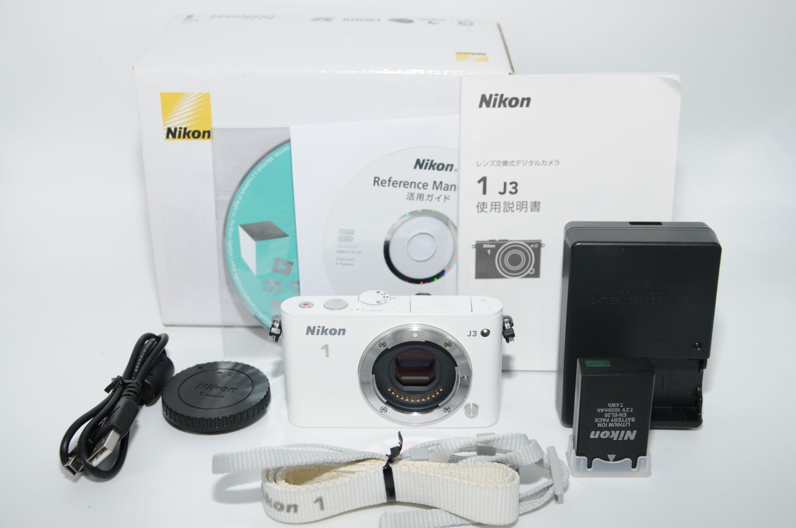 Nikon ミラーレス一眼 Nikon 1 J3 ボディー ホワイト N1J3WH - MK