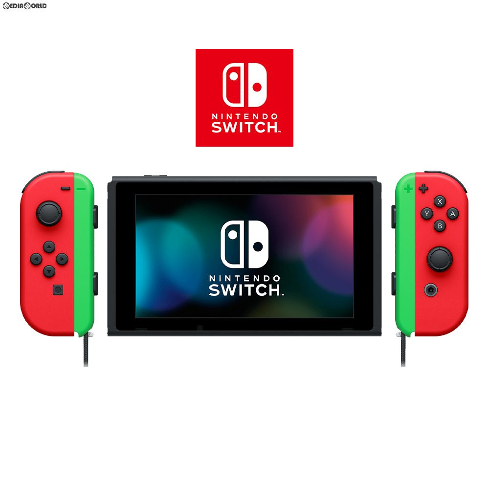 NintendoSwitch 箱付き Joy-Con3つ付き　初期化済み Nintendo Switch グリーン/ピンク 初期化済み・動作確認済み Nintendo