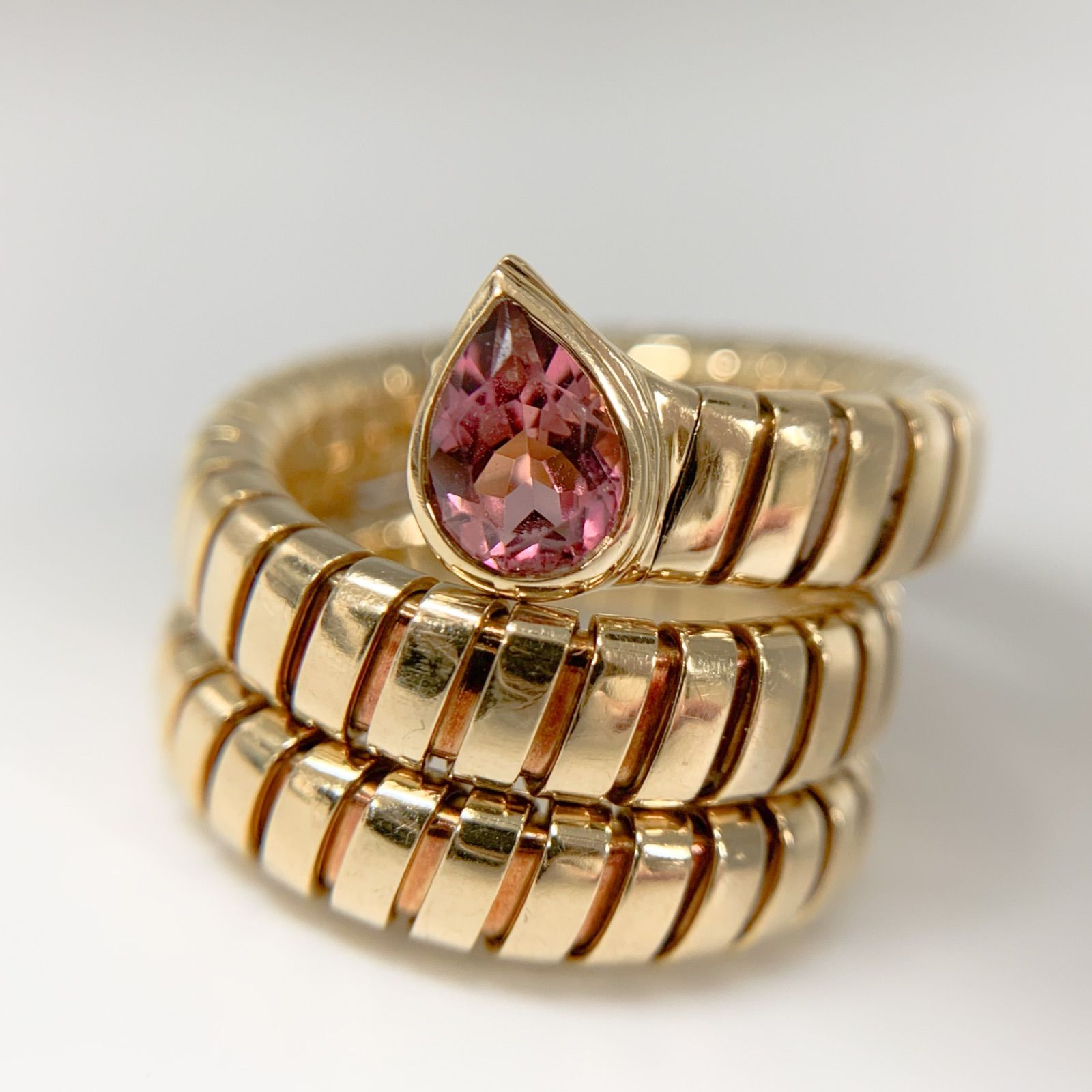 楽天市場】BVLGARI ブルガリ トゥボガス スネークリング ピンク