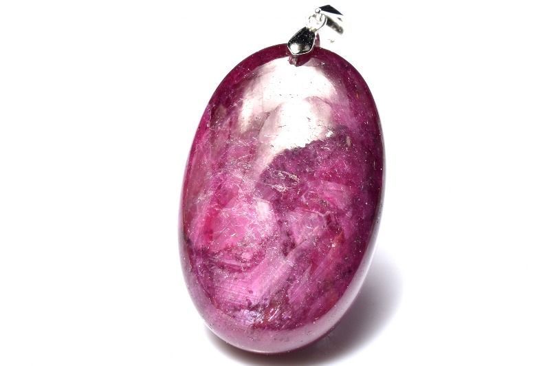 社会 １点物 シルバー925 高品質 ルビー 37x24mm オーバル ペンダントトップ パワーストーン 天然石 _PC5814 認識の高い