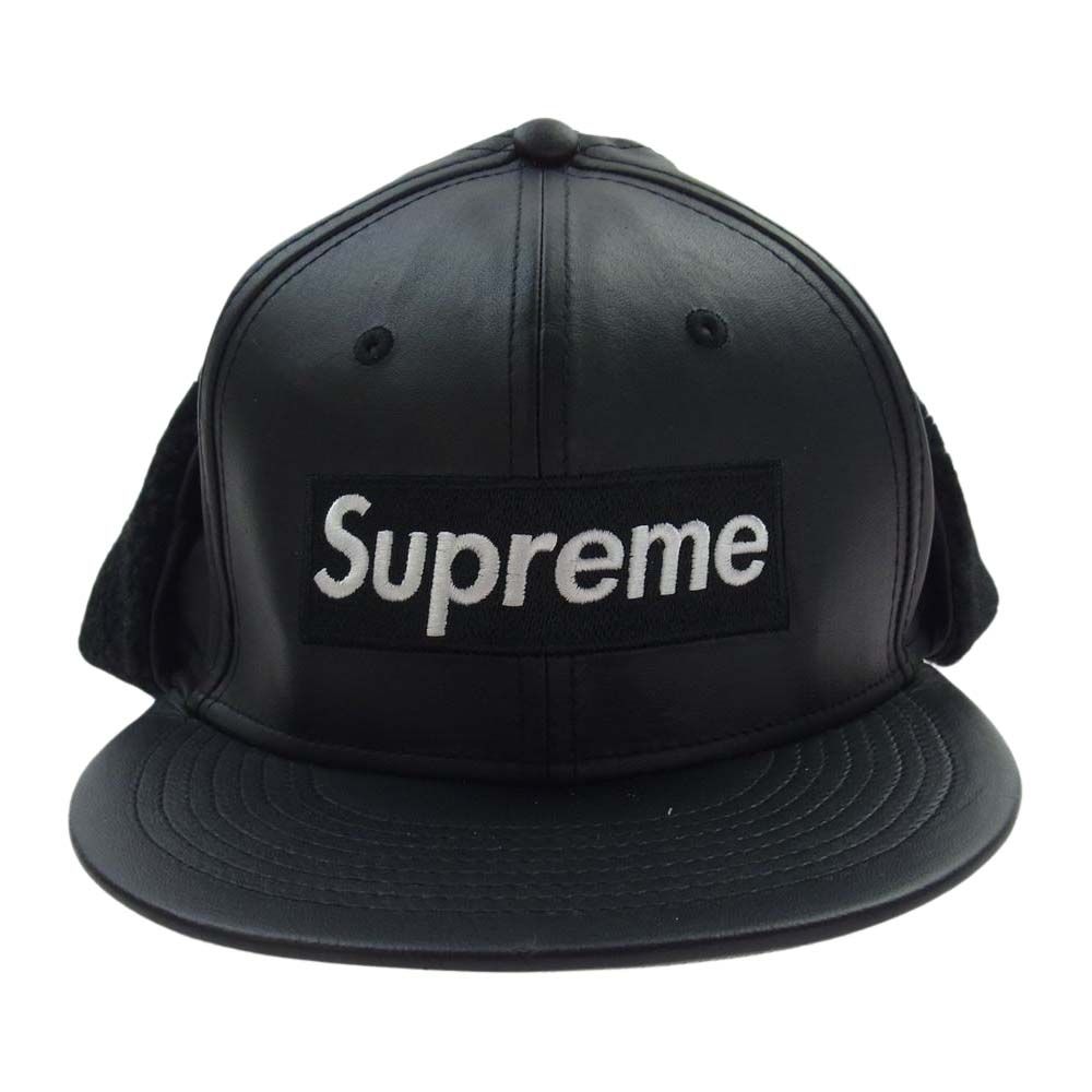 Supreme シュプリーム 帽子 22AW × New Era Leather Earflap Box Logo