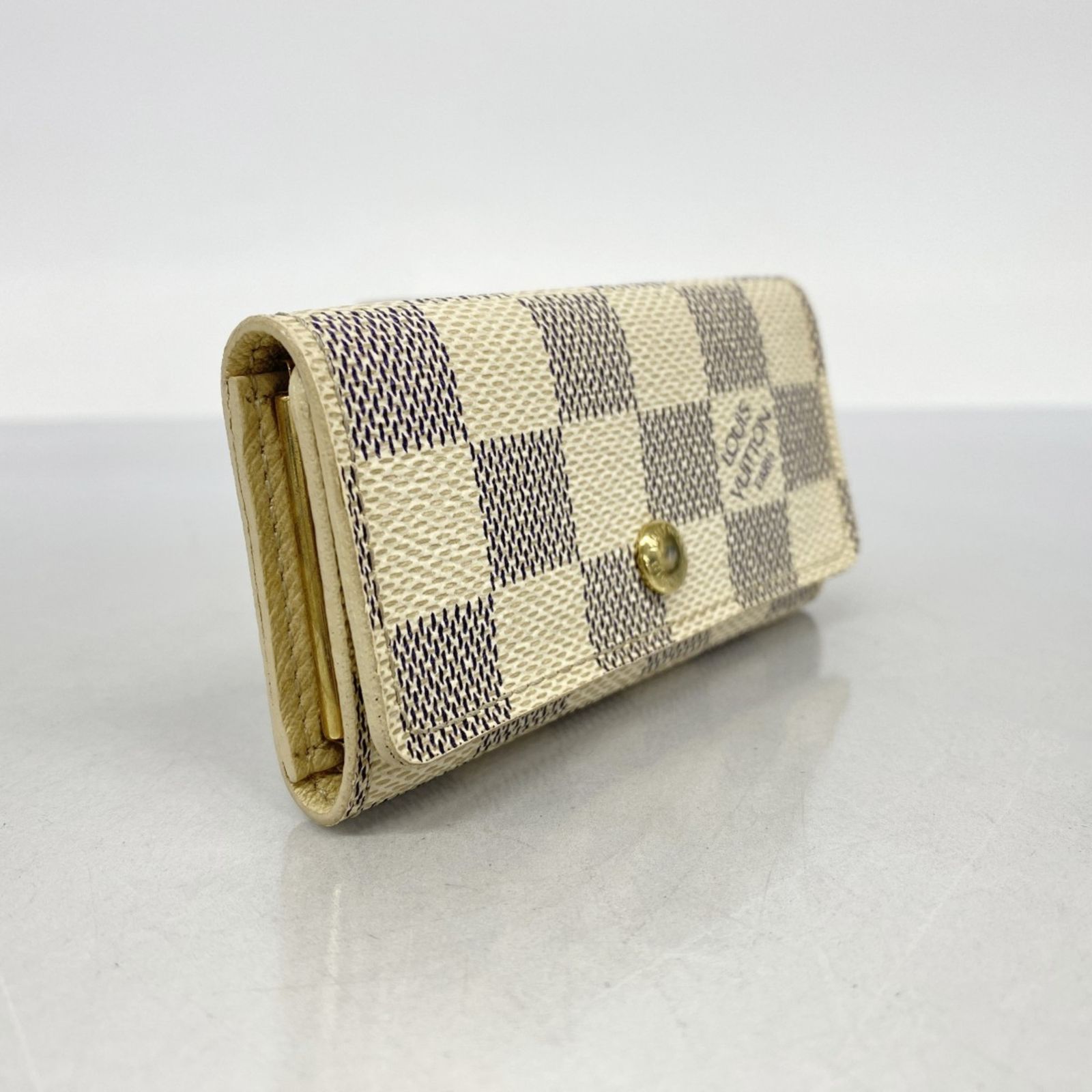 ルイ ヴィトン Louis Vuitton ルイ ヴィトン キーケース ダミエ アズール ミュルティクレ4 N60020 ホワイトレディース