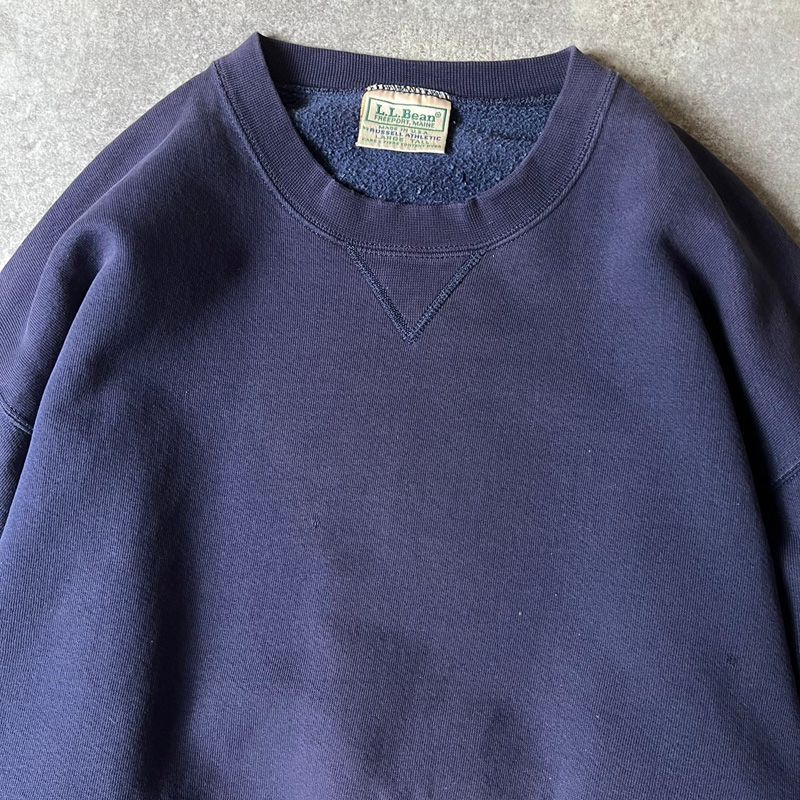 llbean russell USA製 80s 90s 前V スウェット L.L.Bean グレー