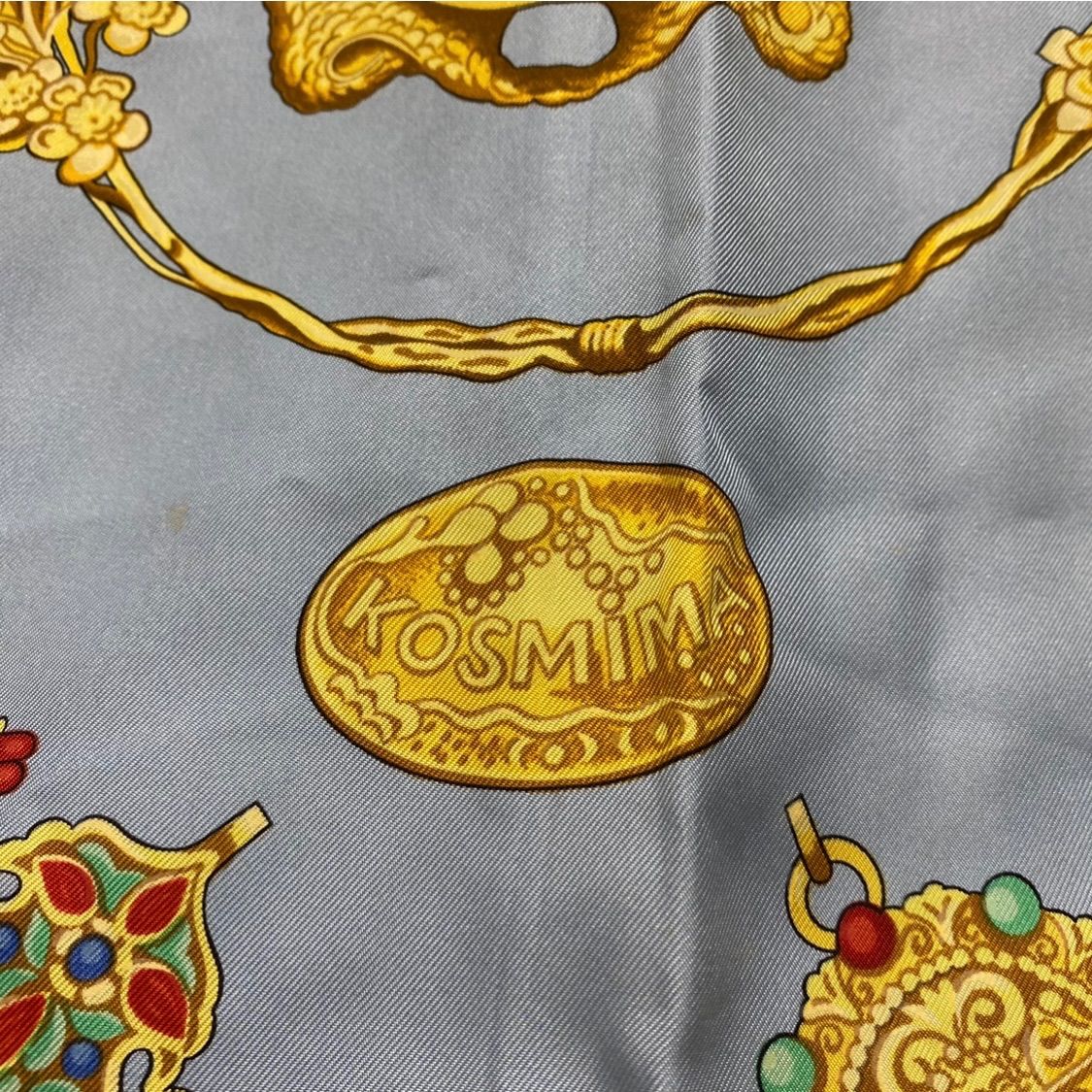 エルメス カレ90 KOSMIMA シルクスカーフ 宇宙 ジュエリー柄 HERMES