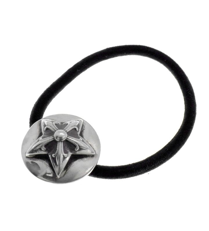クロムハーツ CHROME HEARTS コンチョ ヘアゴム ブレスレット シルバー925 ダガー ハート コンチョ ヘアゴム ヘアバンド
