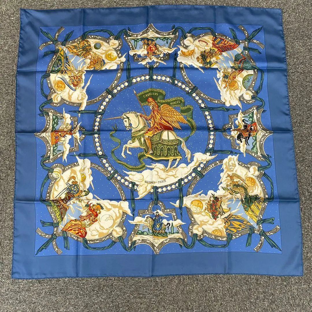 HERMES スカーフ HERMES エルメス スカーフ カシシル 140×140 カレ ジェアン
