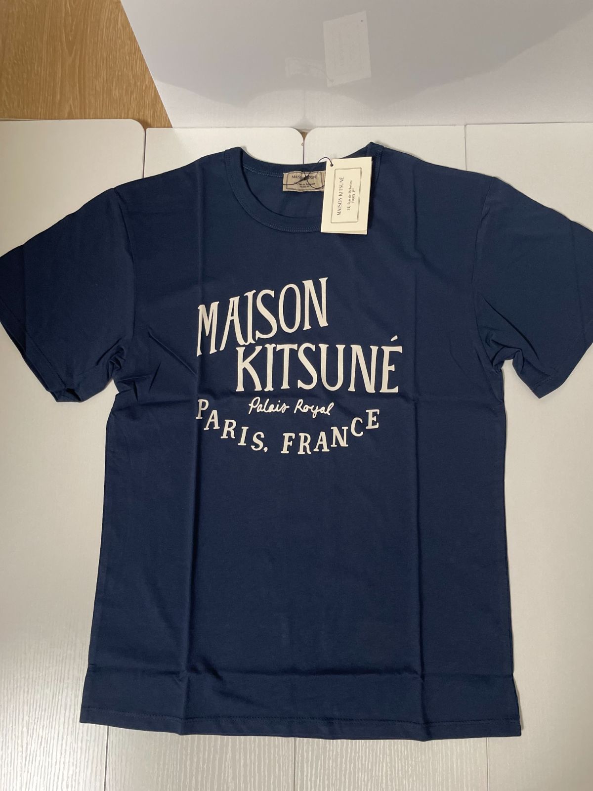 メゾンキツネ MAISON KITSUNE クルーネックTシャツ HANDWRITING CLASSIC TEE-SHIRT レディース