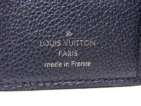 ■極美品■ LOUIS VUITTON ルイヴィトン M80943 モノグラムアンプラント ポルトフォイユ クレア 財布 ウォレット ネイビーブルー  AW0872