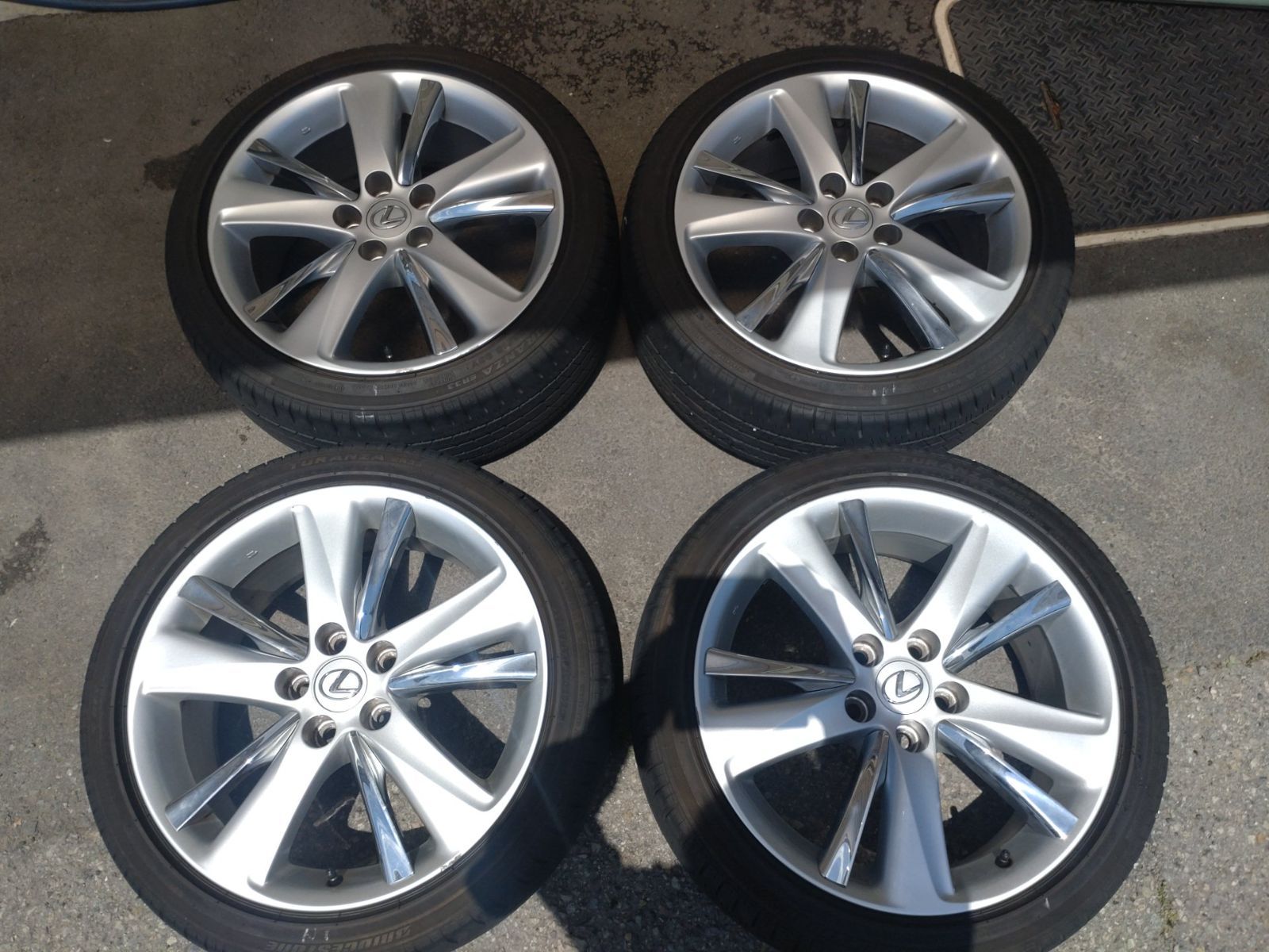LEXUS レクサス GS450 純正ホイール 18インチ 8.0j 45 ＆ ブリヂストン TURANZA ER33 245|40R18 4本セット