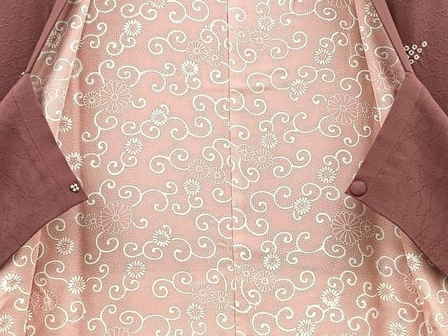 平和屋着物＃道行コート ロング丈 絞り 枝花文 鈴乃屋扱い 正絹 逸品