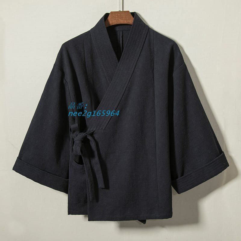 チャイナ服 ジャケット メンズ カンフー チャイナジャケット 中華風 中国服 交領 方領 送料無料 民族衣装 重ね襟 漢服  nee2g165964