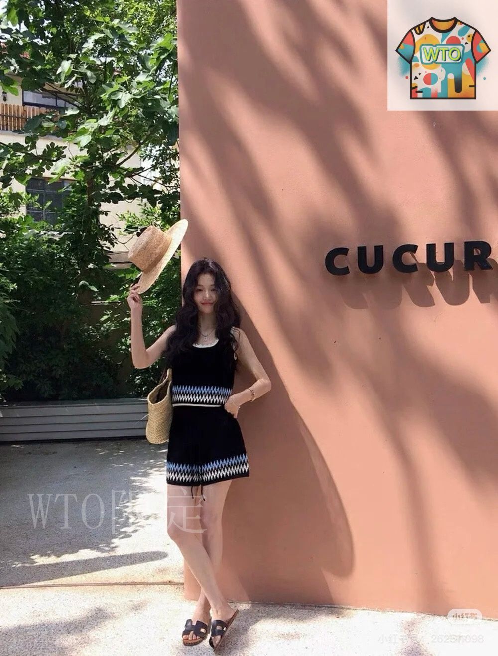  今日 Chanel 25 夏季 レトロ風 ニットセット ベスト ショーツ 83224 半袖(Tシャツ) Tシャツ カットソー