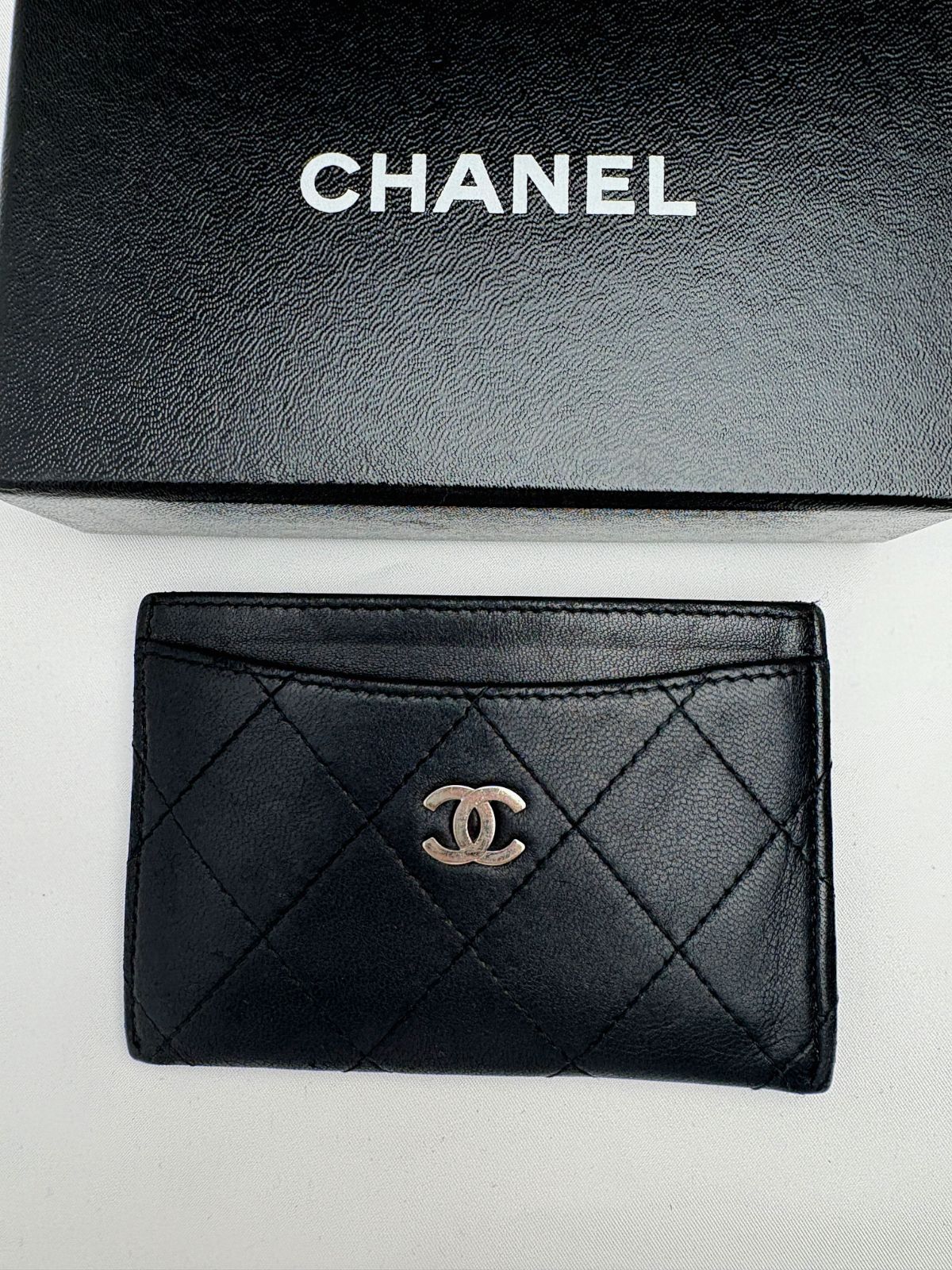 CHANEL|シャネル マトラッセ パスケース カードケース 名刺入れ ブラック 黒