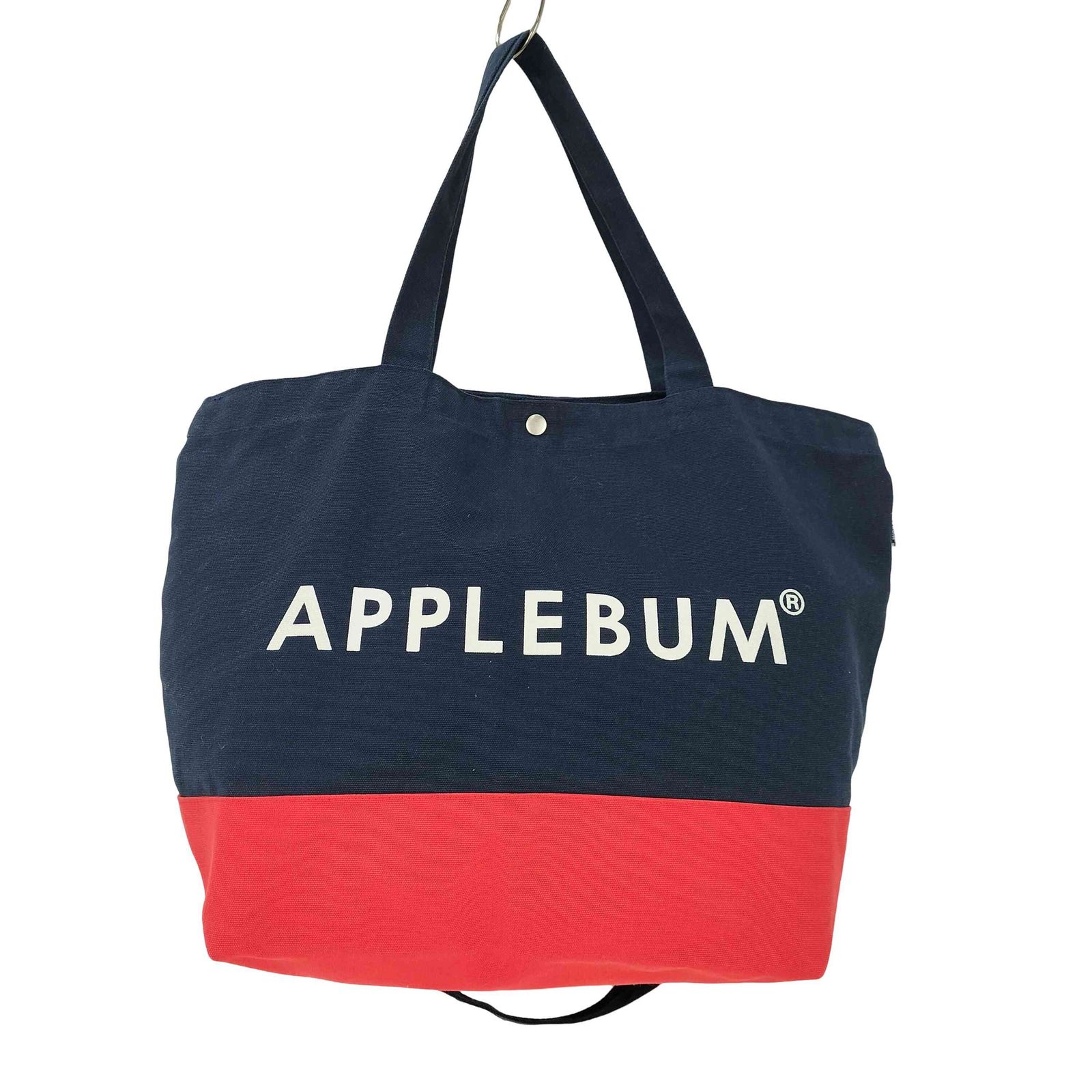 applebum キャンバス　トートバッグ　未使用 アップルバム ロゴ キャンバス ジップ トートバッグ | APPLEBUM