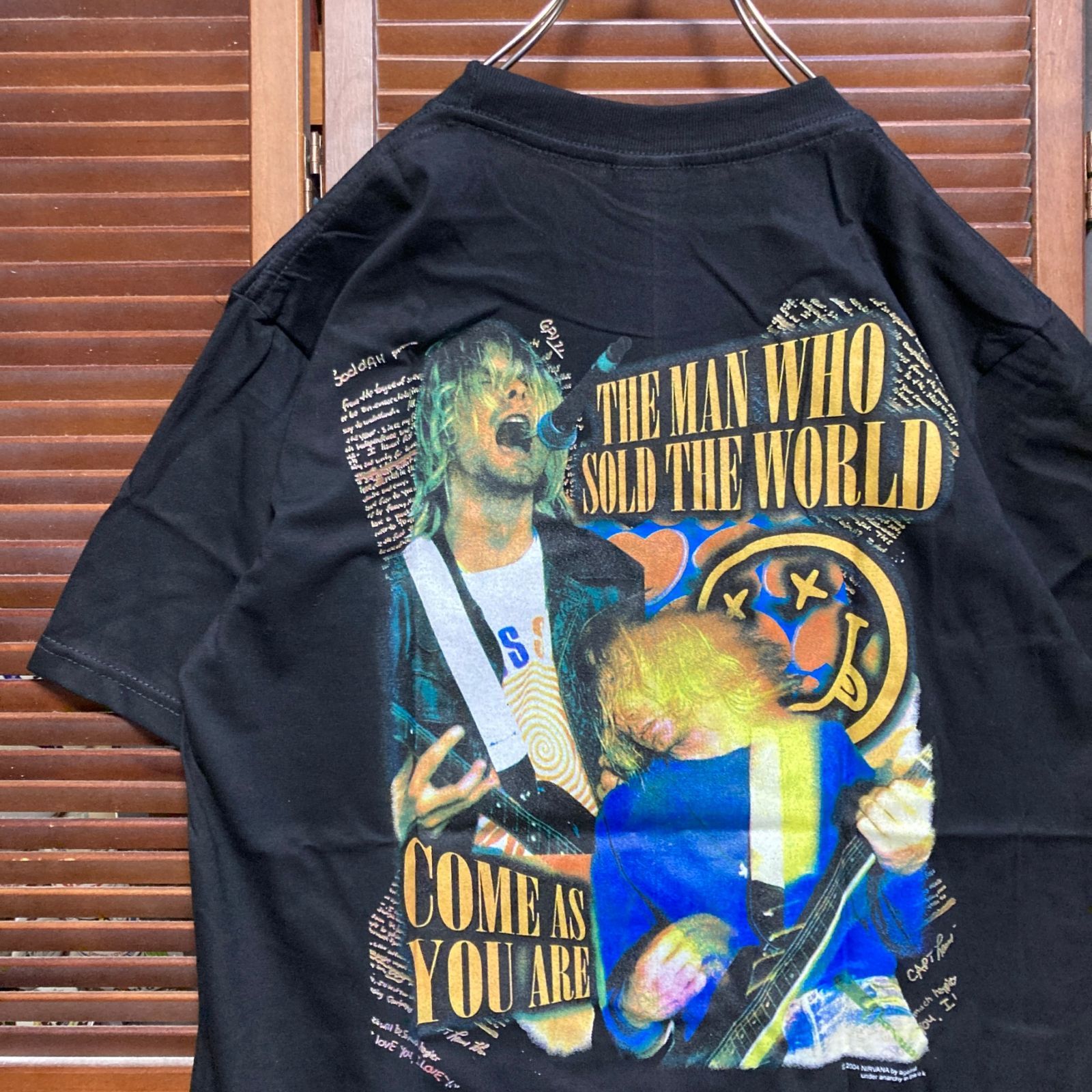 NIRVANA ブラック Tシャツ 1996年ライブ NIRVANA ブラック Tシャツ 1996年ライブ NIRVANA ブラック T