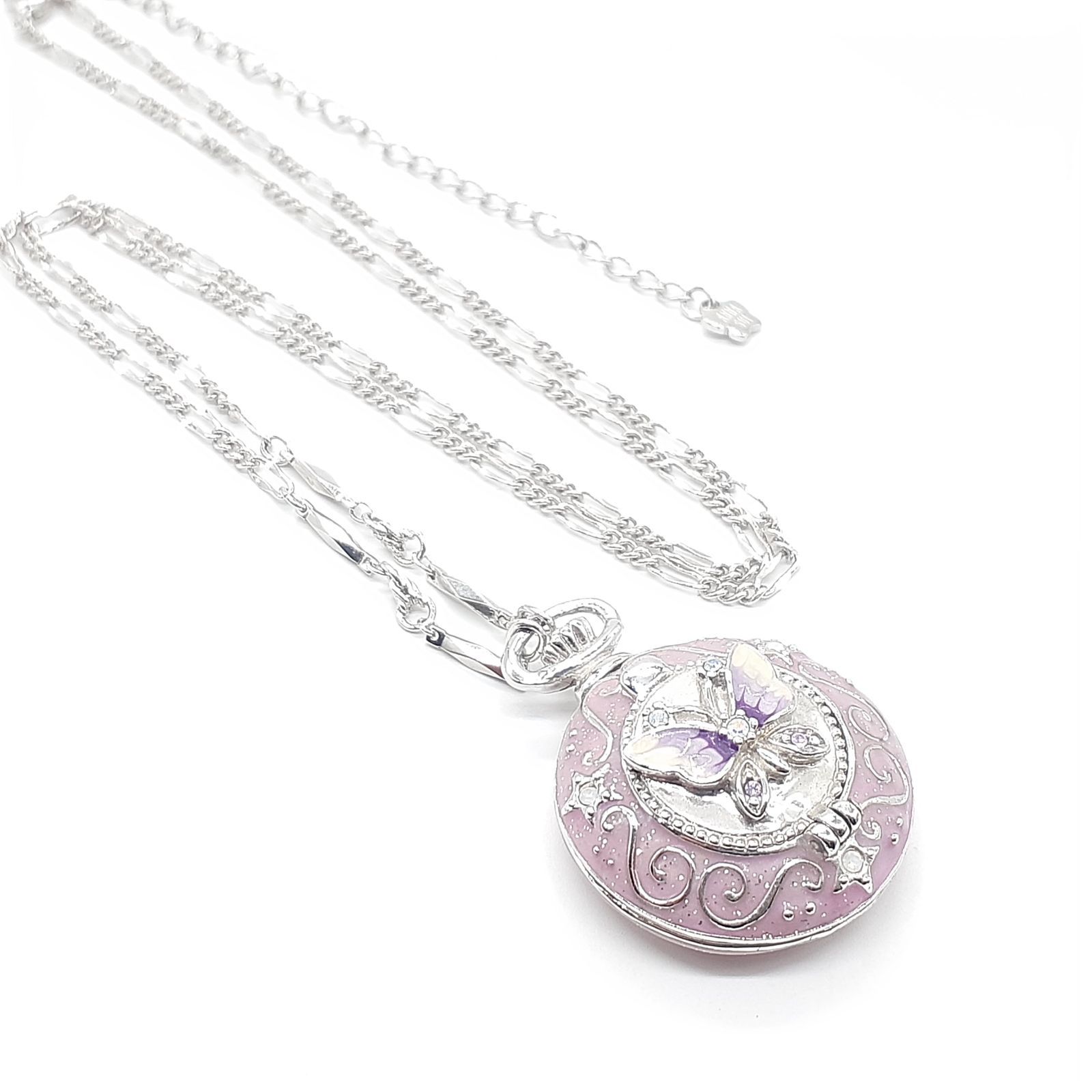 ANNA SUI アナスイ ネックレス ペンダント 懐中時計モチーフ 蝶