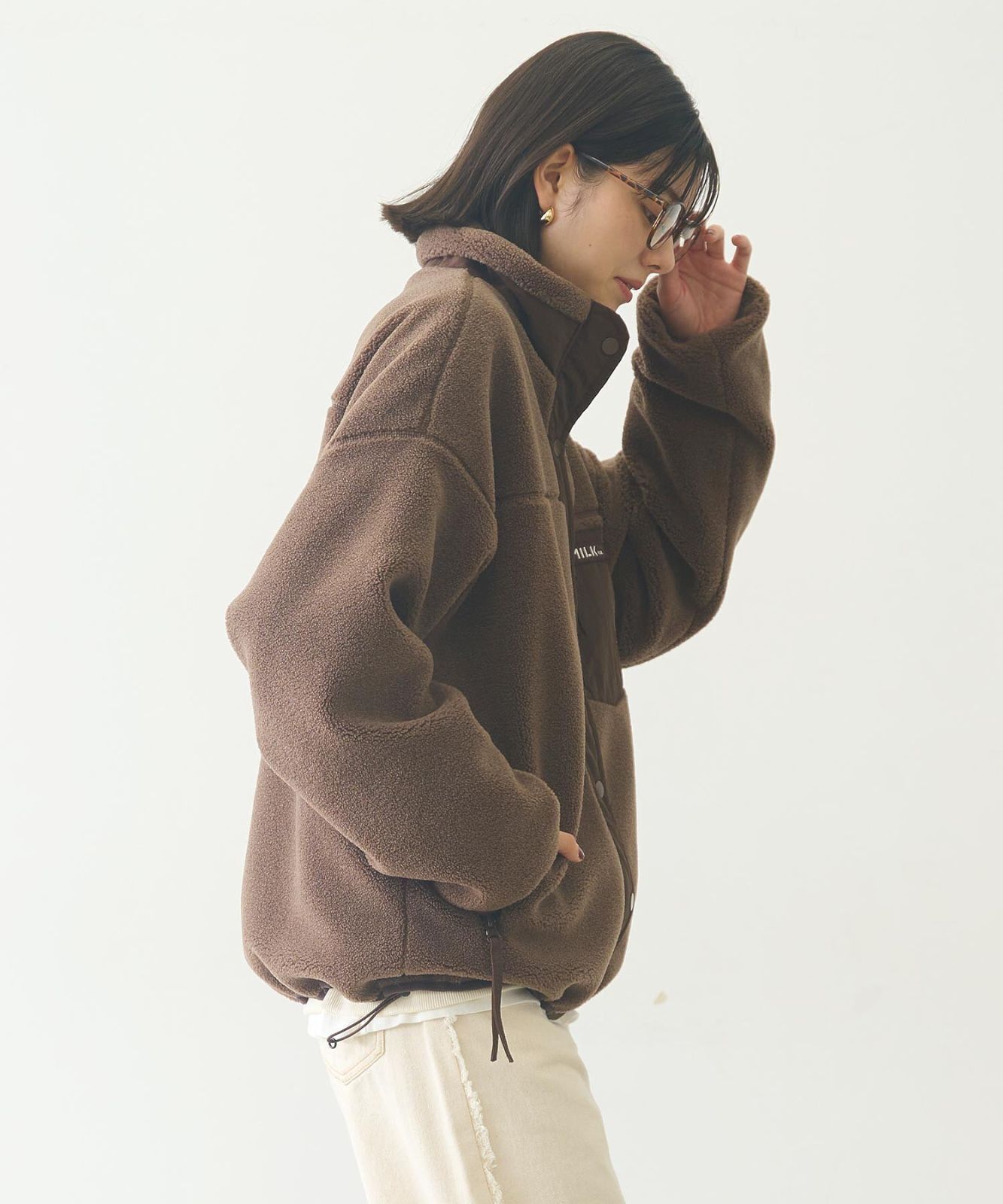 新品　ミルポアフードジャケット 新品 ミルポアフードジャケット L＆Wデザイン】上熱シリーズ