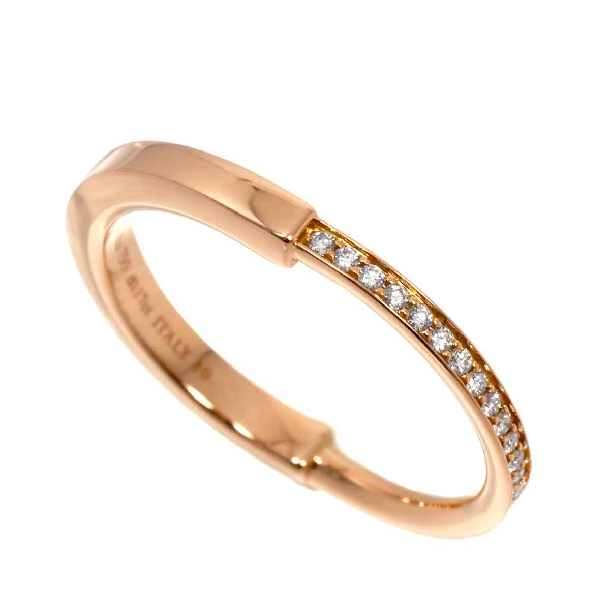 ティファニー TIFFANY-CO. ロック 22号 リング ダイヤ 0.17ct K18 PG ピンクゴールド 750 指輪 Lock Ring 90294929 FORTGASGNV_COM_BR