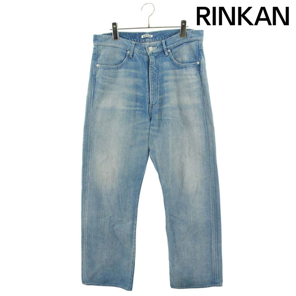 オーラリー 25SS SELVEDGE FADED LIGHT DENIM WIDE PANTS