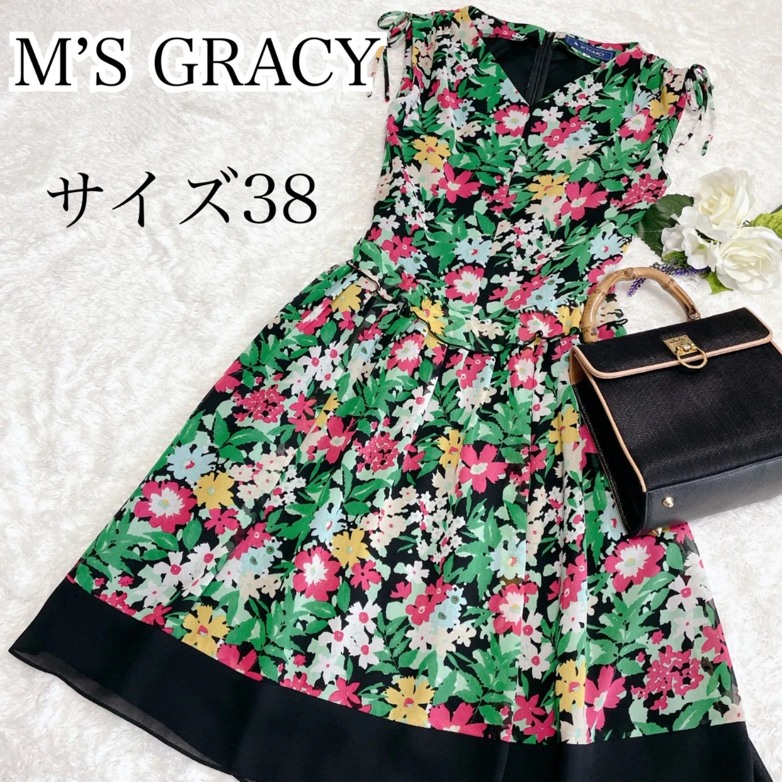 M'sグレイシー花柄シフォンAラインワンピース M'S GRACY 2025 SUMMER Collection | msgracy