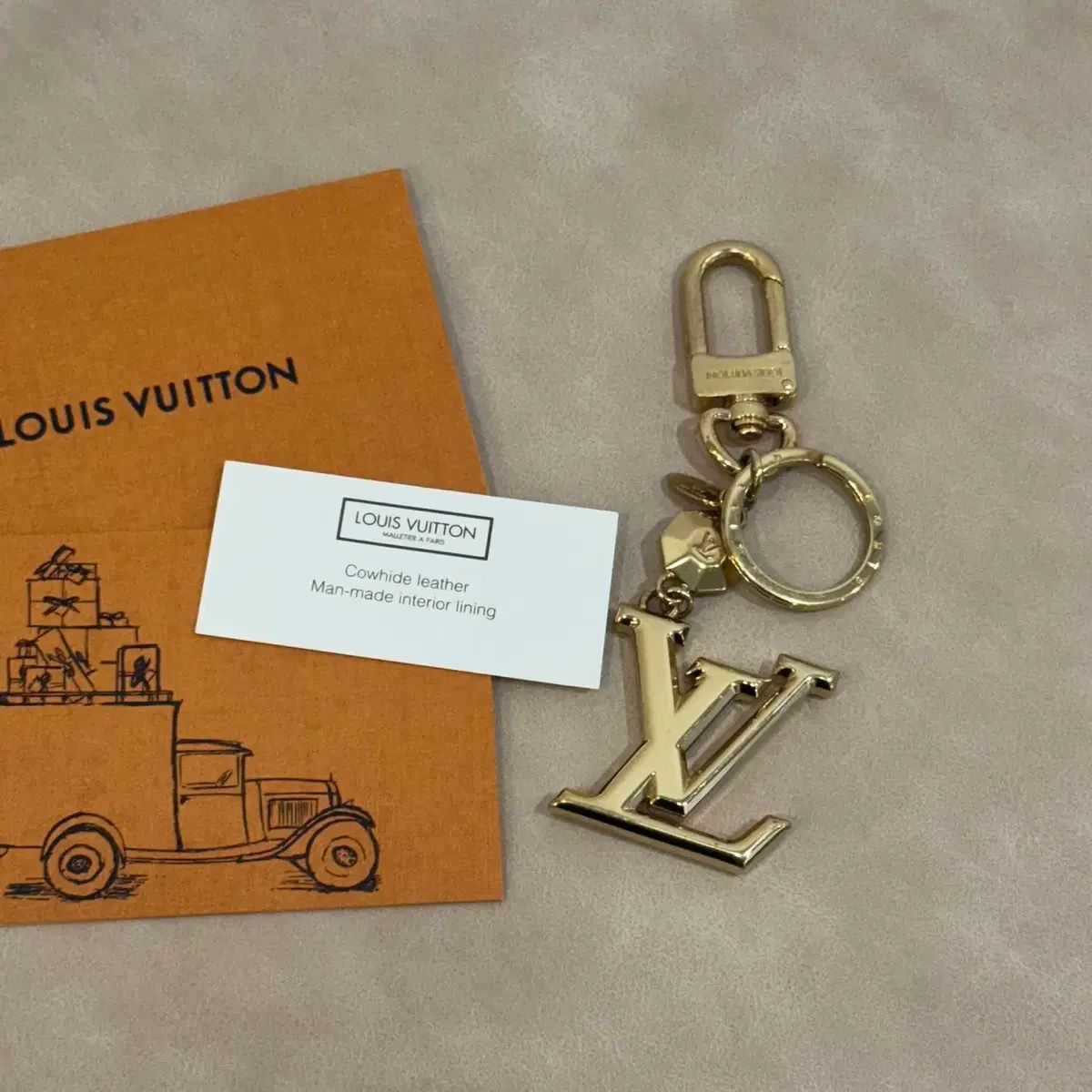 Louis Vuitton ルイヴィトン LV ファセット キーホルダー キーリング バッグチャーム