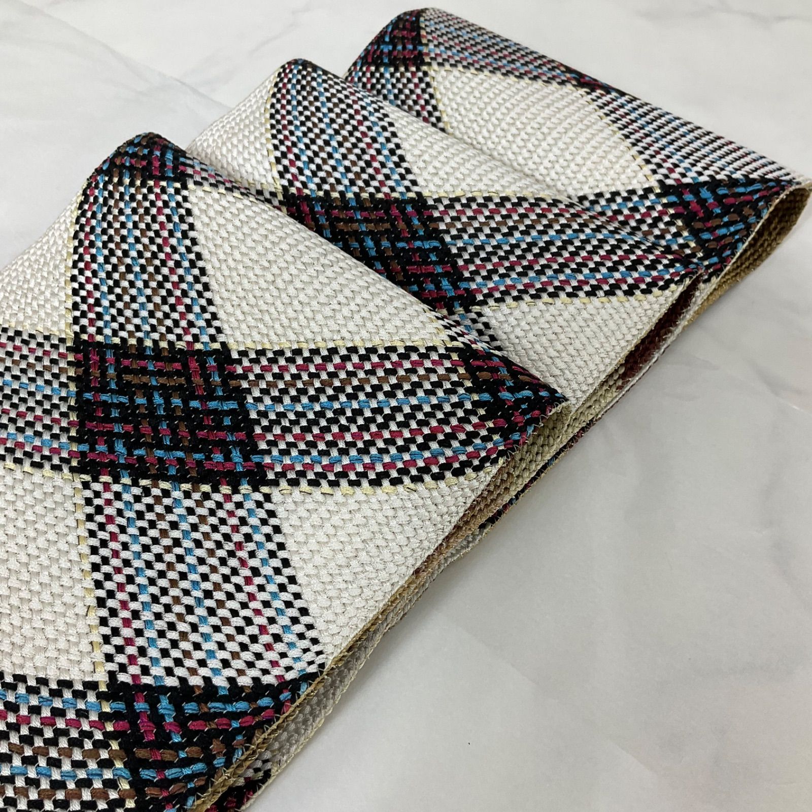 kimono+one○未使用○証紙付き○西陣くみおり○正絹○リバーシブル 