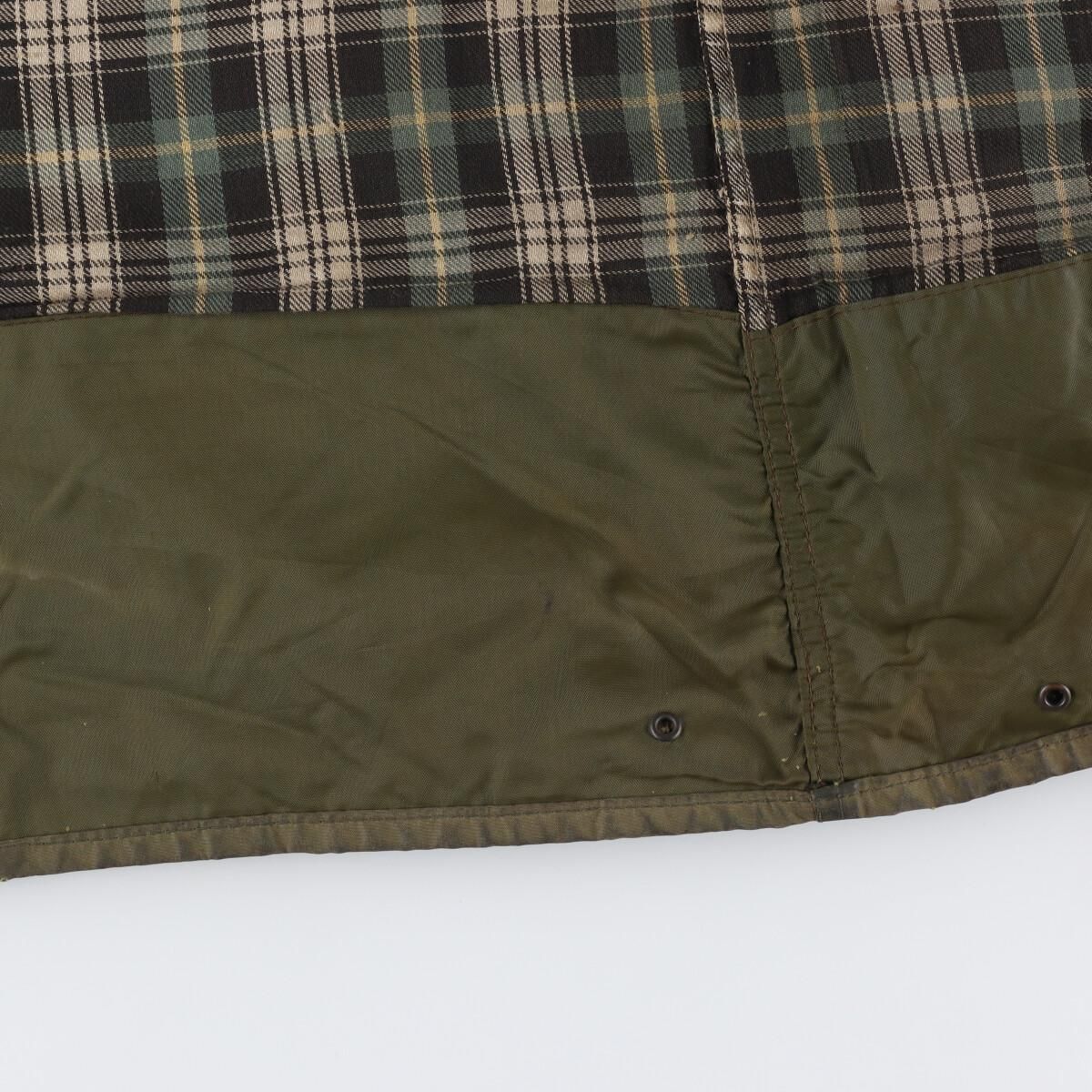 古着 80年代 バブアー Barbour BORDER ボーダー 旧3ワラント ワックス ...