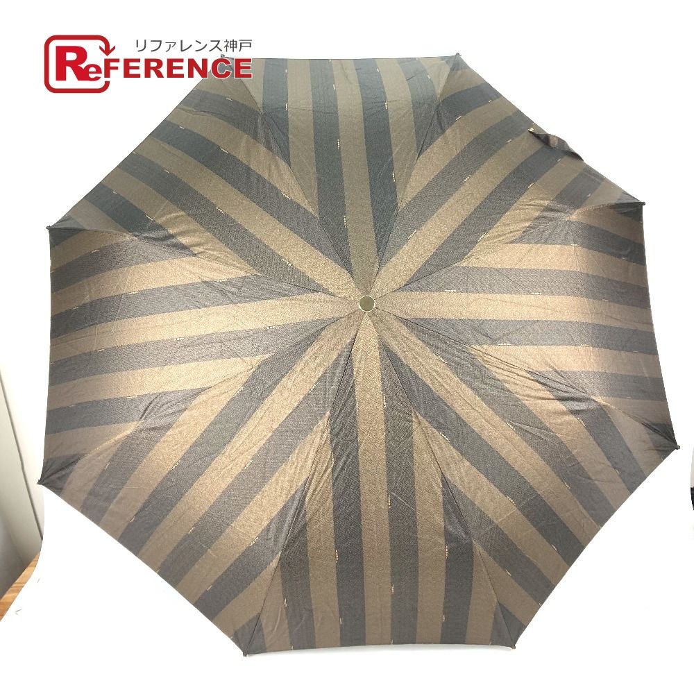 948906-10○【未使用品】FENDI/フェンディ 折り畳み傘 雨傘 ブラウン