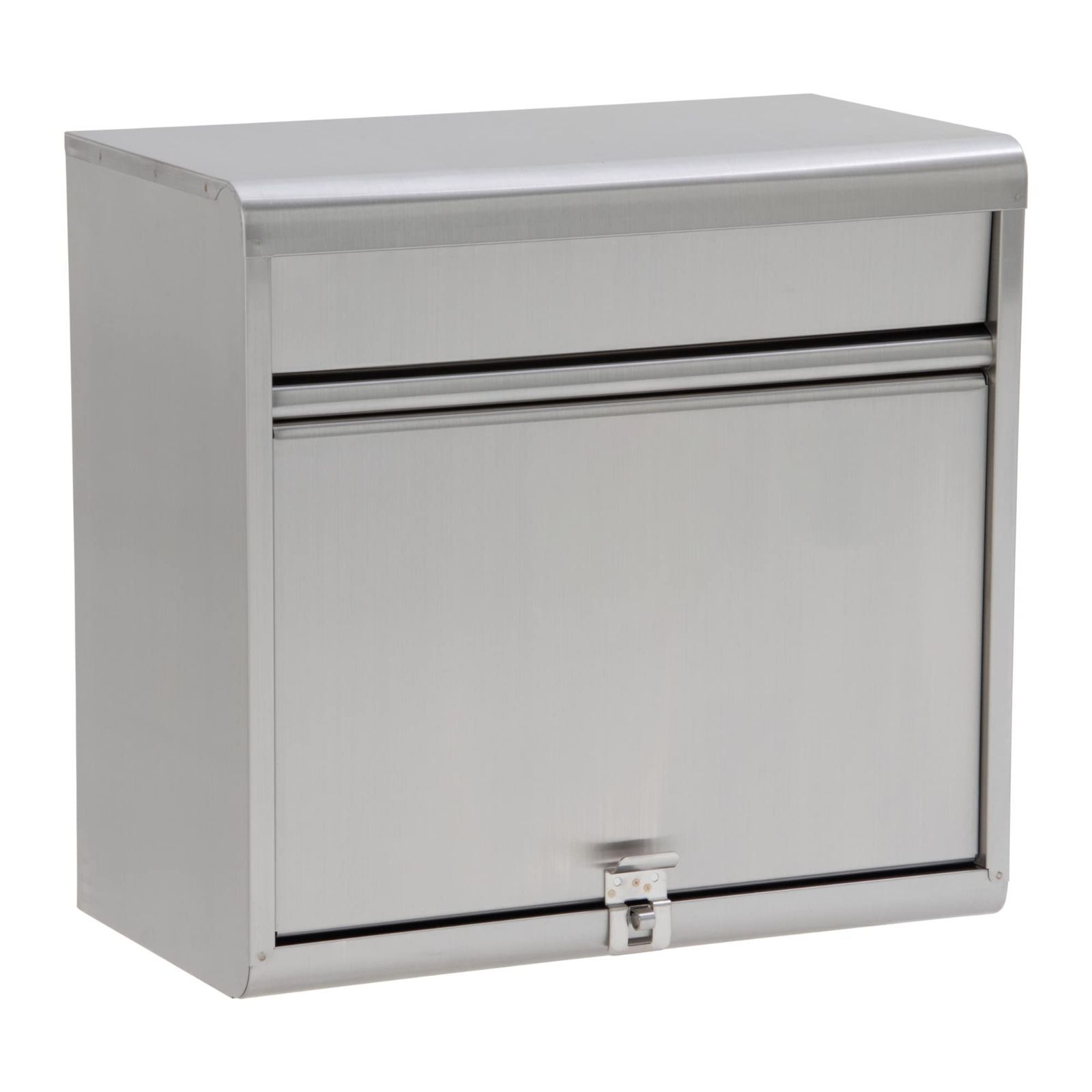 新着商品 郵便ポスト LIFE 大型ステンレスポスト 連休期間の新聞もスッポリ受取り グリーンライフ GREEN 奥行20.7×高さ35.0×幅37.0cm PH-60