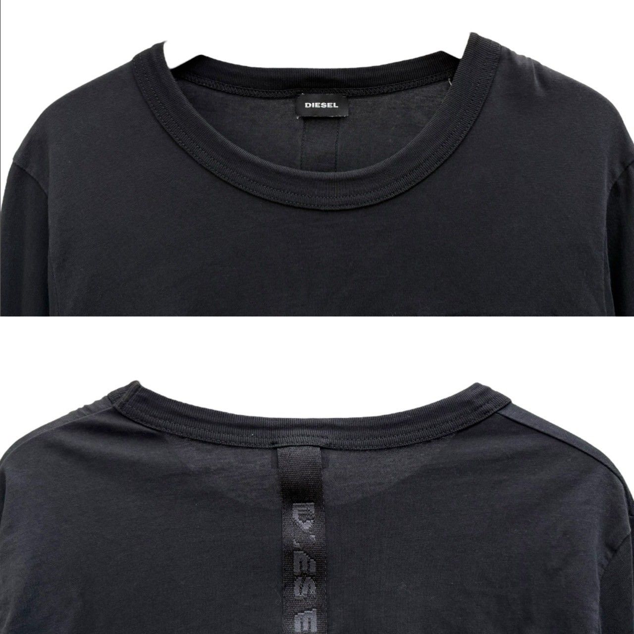 DIESEL (ディーゼル) 長袖Tシャツ 胸ポケット付き サイド紐付き 