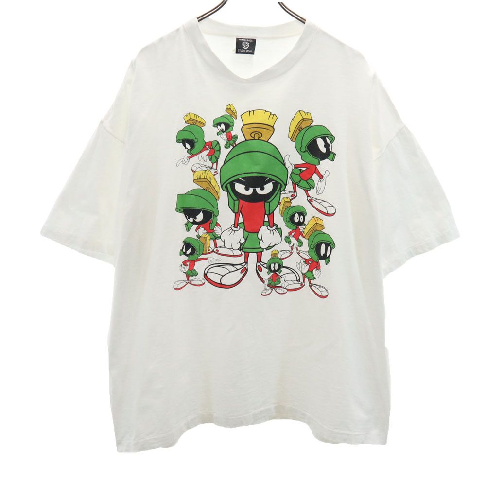ワーナーブラザーススタジオストア 90s ルーニー・テューンズ 半袖 マービンザマーシャン Tシャツ シングルステッチ ヴィンテージ メンズ ワーナーブラザーススタジオストア 90s ルーニー・テューンズ 半袖