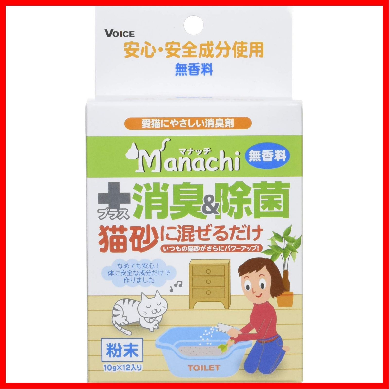 数量 マナッチ Manachi マナッチ猫砂除菌消臭無香10 g 12包
