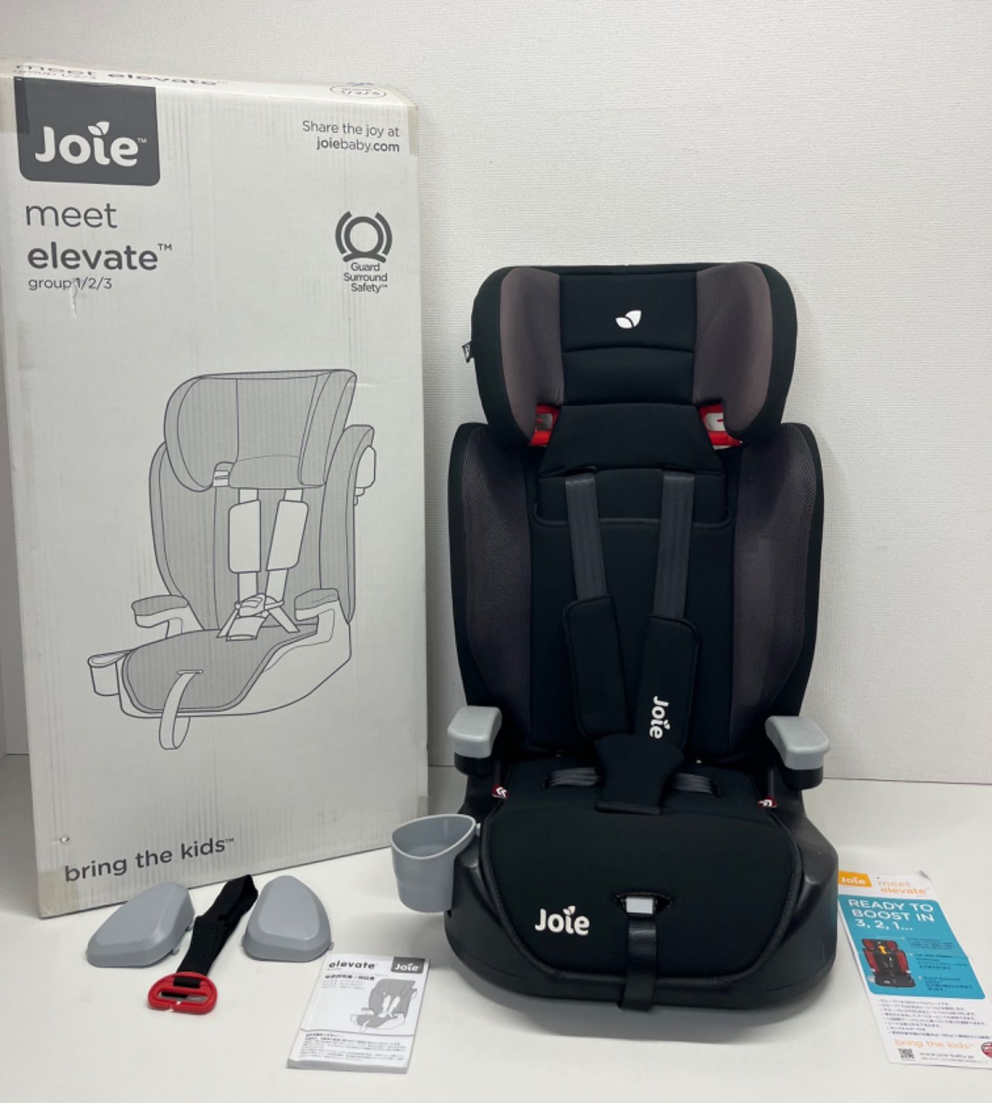 極美品Joie Elevate ジョイー エレベート(1~12歳 9~36kg) joie ジュニアシート エレベート 【シートベルト式】ECE R129