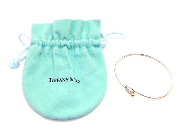 ティファニー)TIFFANY&Co. コンビ フック&アイ バングル