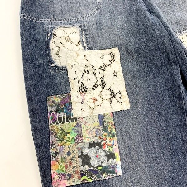 デニム×レース