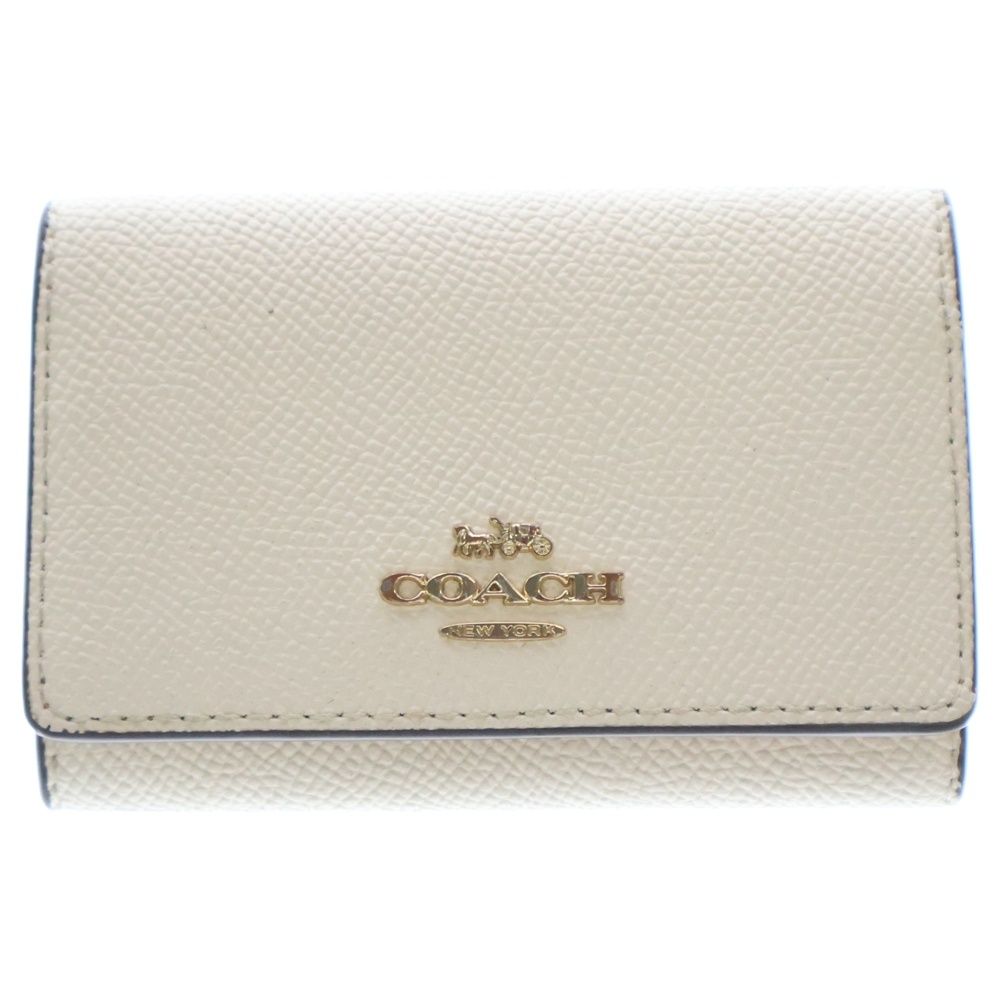 COACH 5連 キーケース オフホワイト レザー - メルカリ