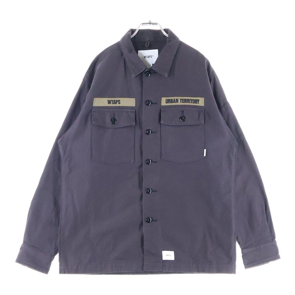WTAPS ダブルタップス 20AW BUDS LS COTTON SATIN 202BRDT-SHM01 バッツ コットンサテン 長袖シャツ ブラウン