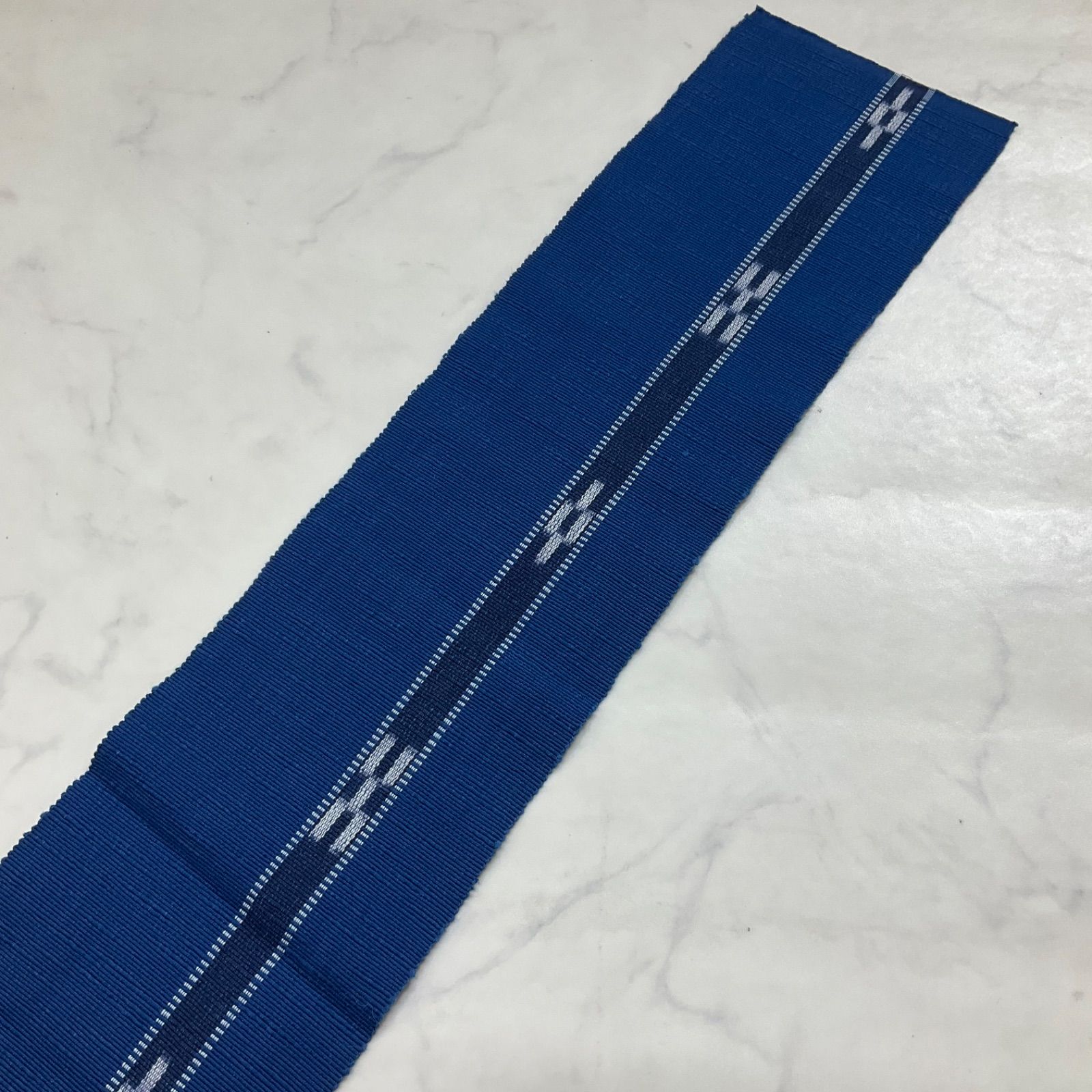 kimono+one○美品○沖縄県八重山ミンサー織○手織り木綿○最高級
