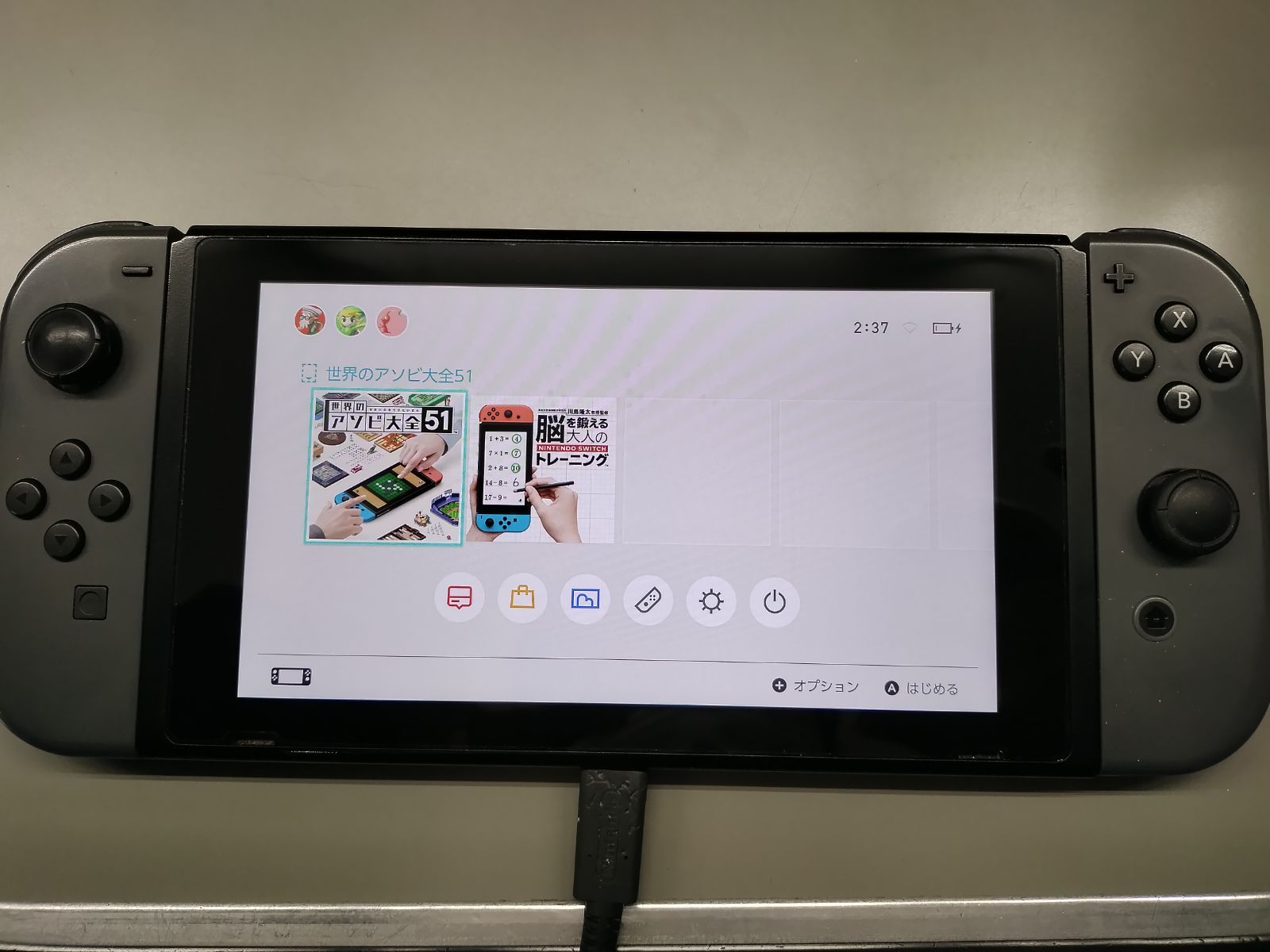 ジャンク本体】Nintendo Switch バッテリー長持ちモデル本体 グレー 