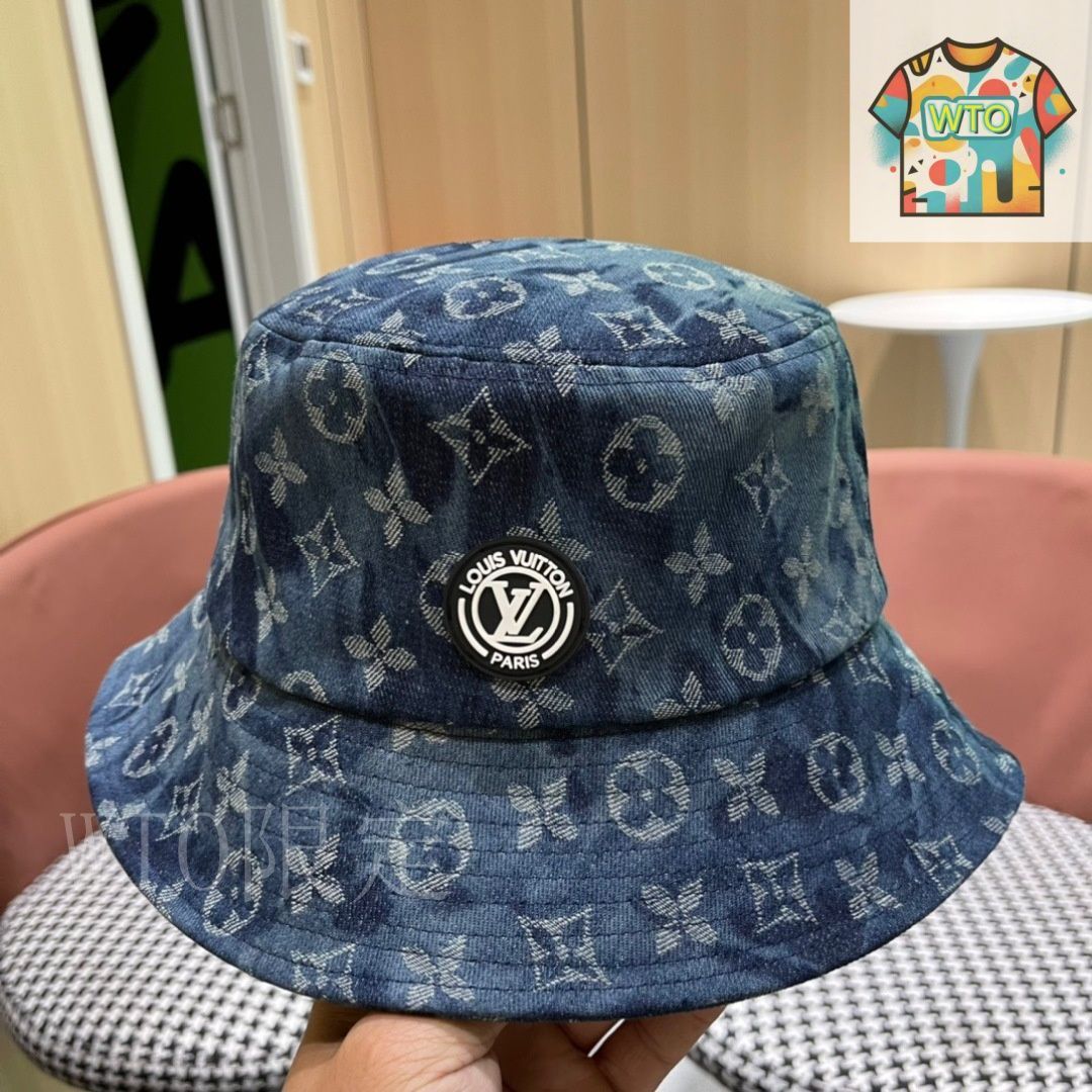 今日WTO】Louis Vuitton デニム フィッシャーマンキャップ-BT25