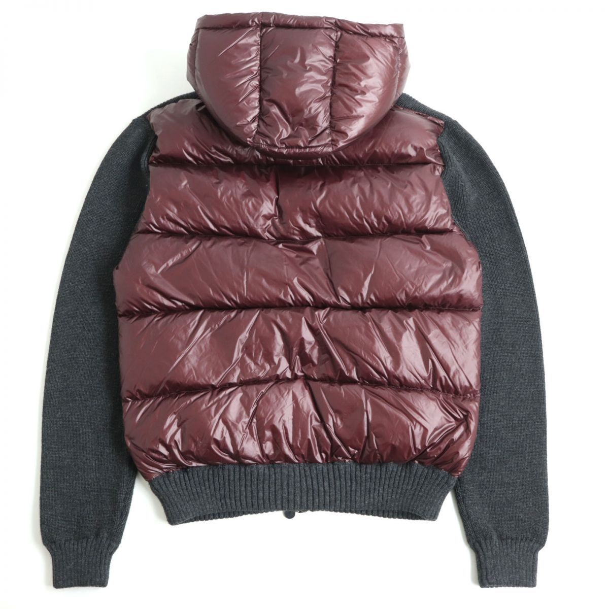 美品◇MONCLER モンクレール MAGLIONE ニット切り替え ロゴワッペン