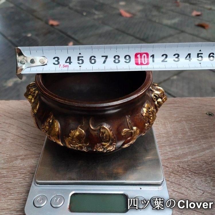 銅 細工 十二支香炉 茶道香炉 挿し香炉 仏堂香炉 装飾品 工芸品 置物