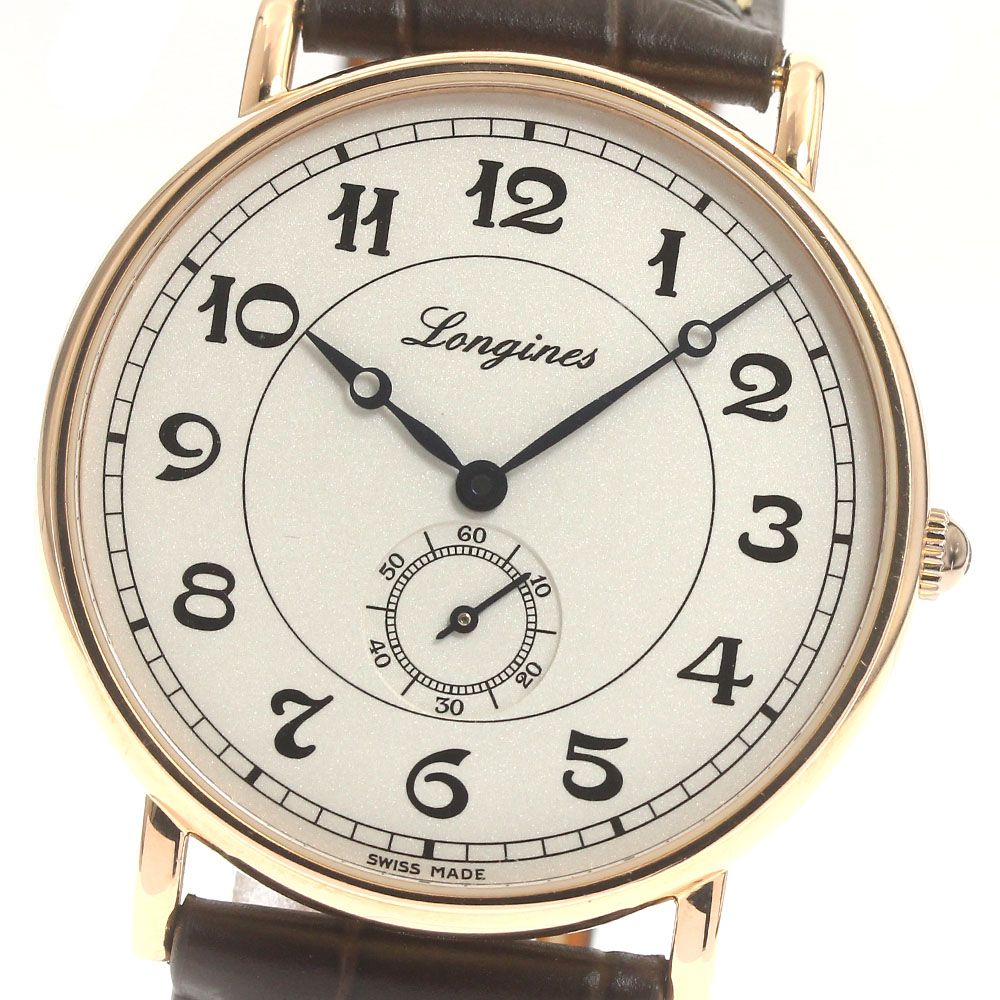 ロンジン LONGINES L4.785.8 プレザンス ヘリテージ K18PG デイト 自動 