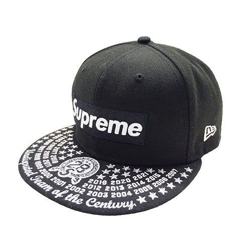 supreme キャップ ブラック
