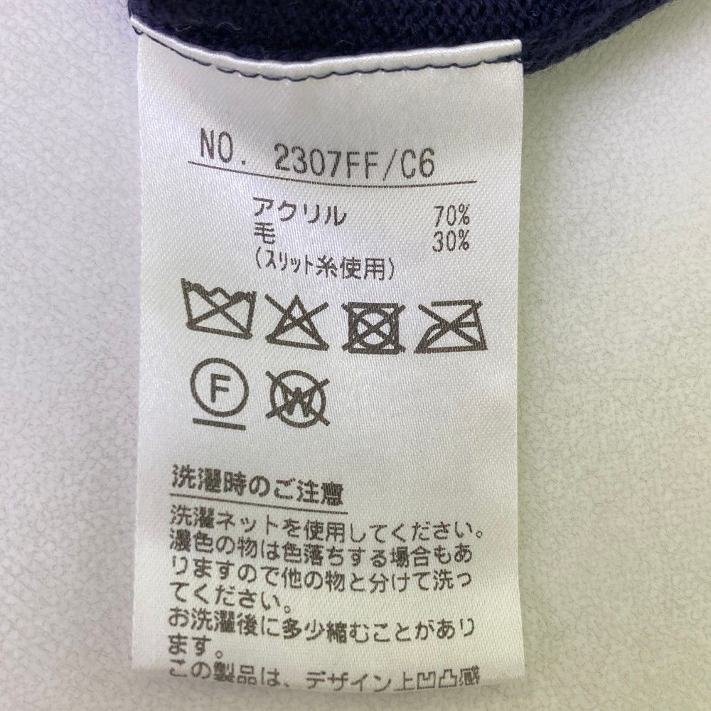 サイズ：M AND PER SE アンパスィ  ウール混 ニットセーター  ネイビー系 [240101465496] ゴルフウェア レディース ストスト 楽天市場】AND PER SE アンパスィ ウール混 ニット セーター
