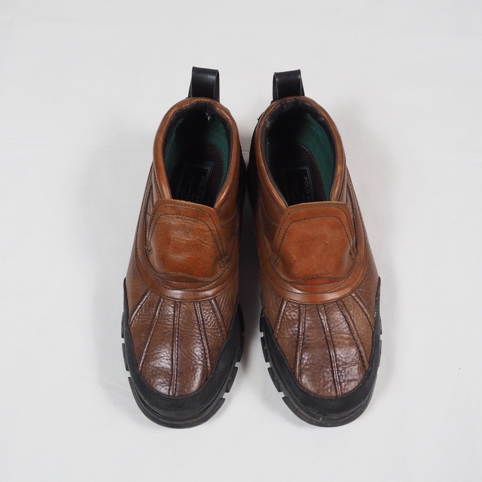 POLO SPORT Dover Boots Slip on leather shoes US 9 5 D ポロスポーツ レザーシューズ