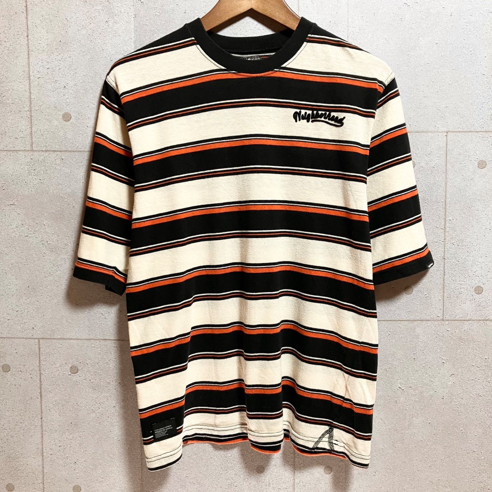 希少 NEIGHBORHOOD ネイバーフッド 太 ボーダー Tシャツ 半袖 トップス 
